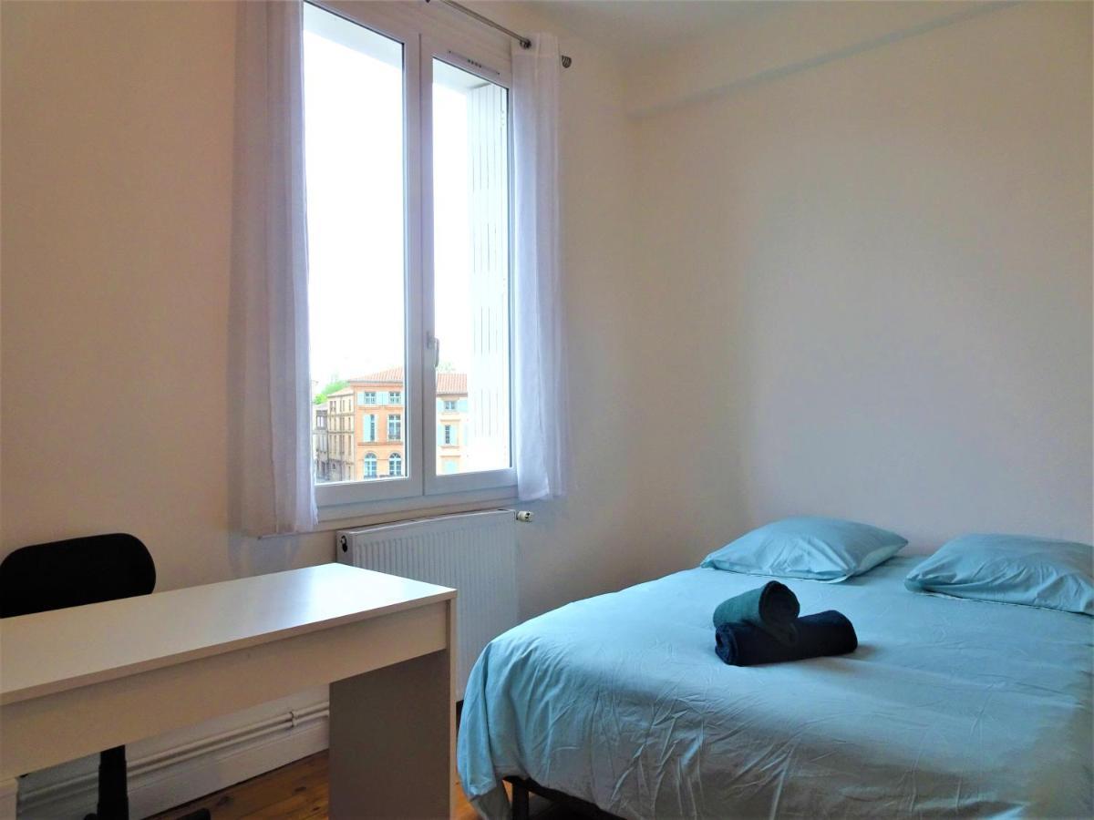 Chambre Privee Et Spacieuse Au Sein D'Un Logement Partage - Central, Quartier Villebourbon - 3 Chambres Doubles - 2 Balcons - Places De Stationnements Gratuites - 5 Min A Pied Gare Et Hypercentre Montauban Exteriör bild