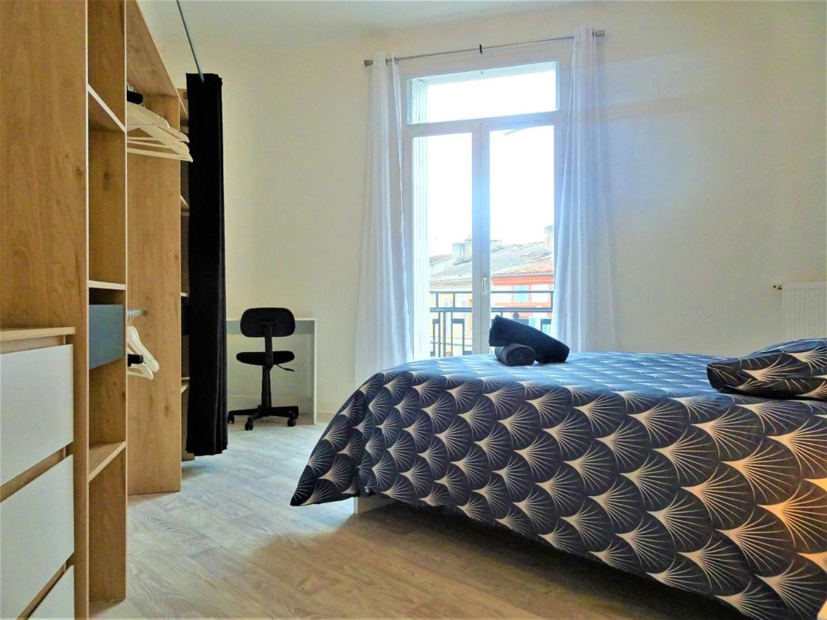 Chambre Privee Et Spacieuse Au Sein D'Un Logement Partage - Central, Quartier Villebourbon - 3 Chambres Doubles - 2 Balcons - Places De Stationnements Gratuites - 5 Min A Pied Gare Et Hypercentre Montauban Exteriör bild